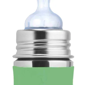 Biberon pour bébé évolutif INOX tétine débit faible 0m+ - 150ml (différentes couleurs) - à partir de la naissance