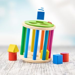 Boîte à formes multicolore en bois - de 12 à 36 mois