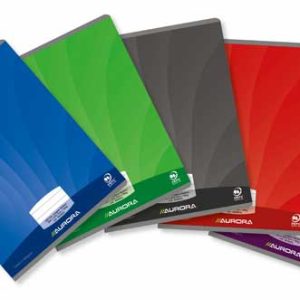 Cahier A4 en papier recyclé – Aurora 72p ligné - dès 5 ans