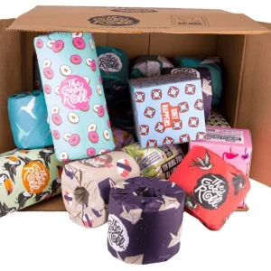 Combi-Box - kit d'essais de papier écologiques ( 1 cuisine, 1 mouchoirs, 4 toilettes 3 plis nu) - dès la naissance