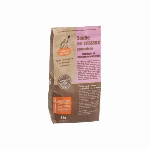 Cristaux de soude écologique nettoyant dégraissant - sac kraft 1 Kg