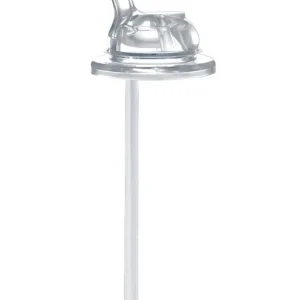 Embout et sa paille en silicone naturel pour biberon / gourde Pura - flux libre (NEW) - à partir de 6 mois