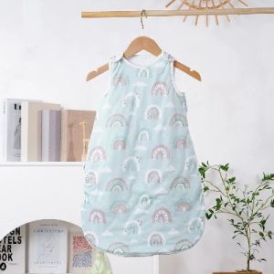 gigoteuse bébé hiver vert d'eau