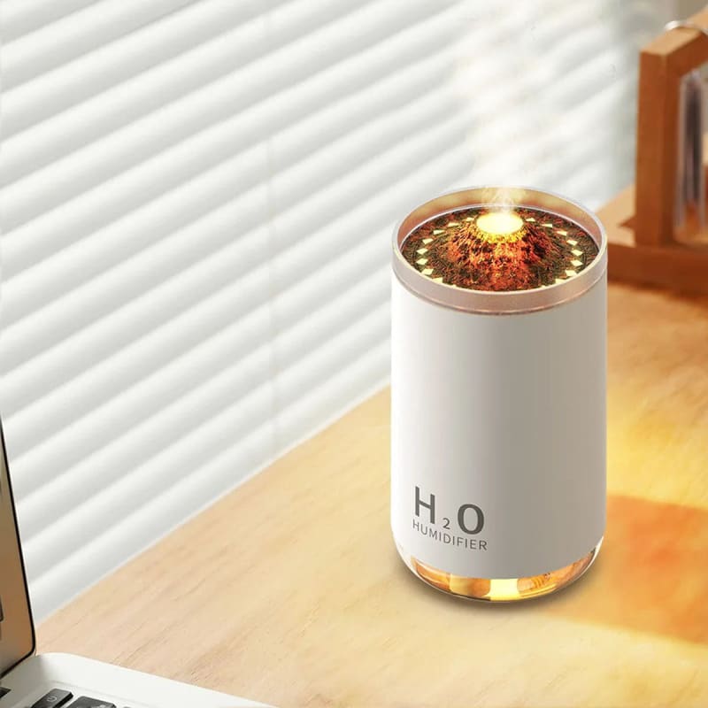 Humidificateur d'air 2en1 veilleuse chaude volcanique - RAKI – Image 3