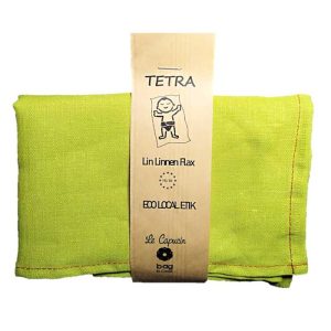 Lange Tetra en lin Taille 2 -  80 x 80 - Vert anis - dès la naissance