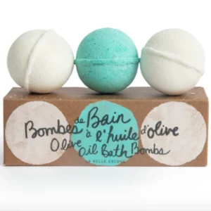 Bombes de bain (3) à l'huile d'olive Lolo
