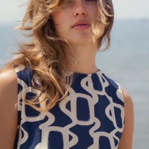 Paolina - Top Femme Navy