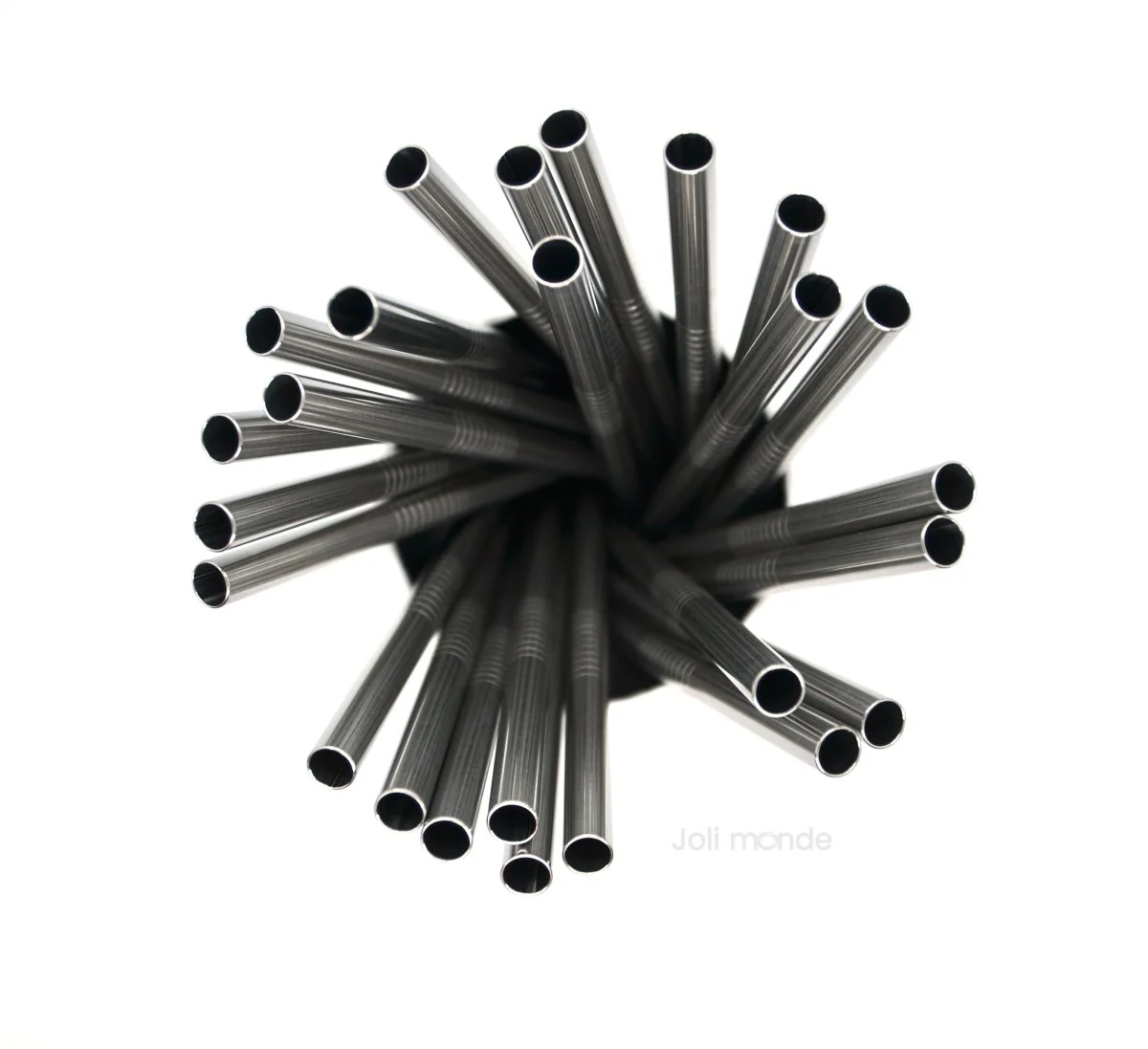 Paille droite vrac en inox à l’unité - 19,5 cm - dès 4 ans – Image 2