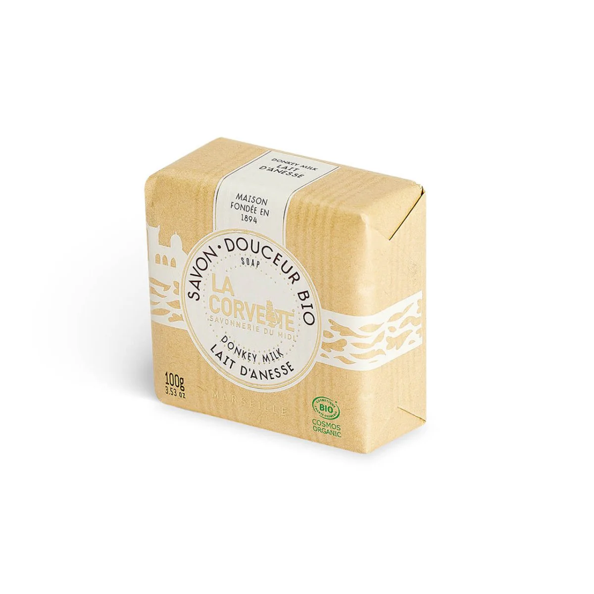 Savon Douceur Bio Lait d’ânesse – 100g - dès la naissance