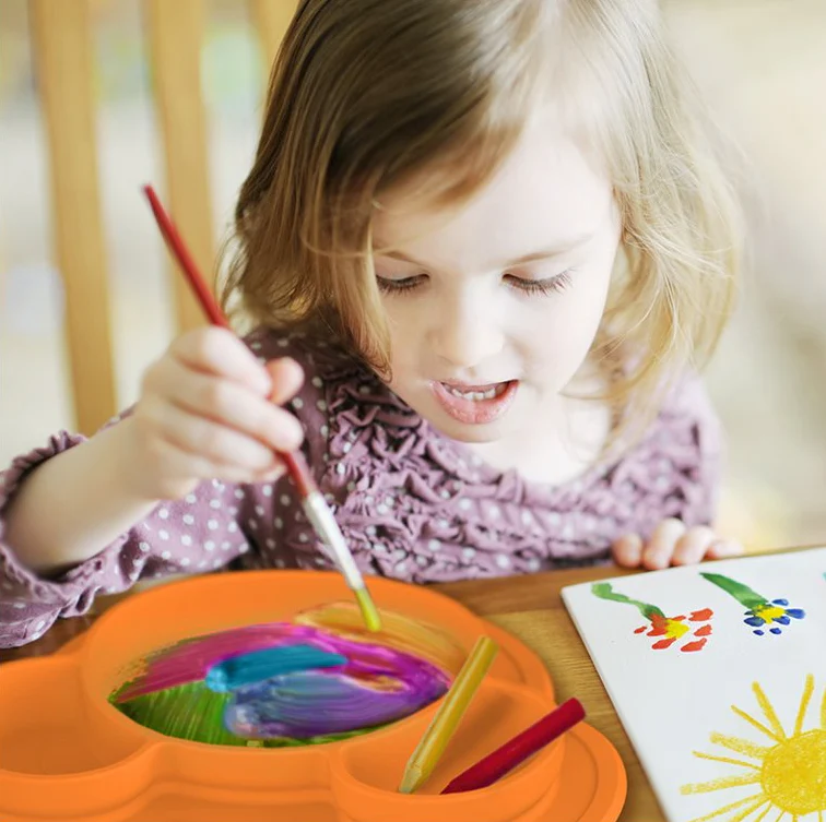 Assiette Antidérapante Siliplate ours sable – Image 3