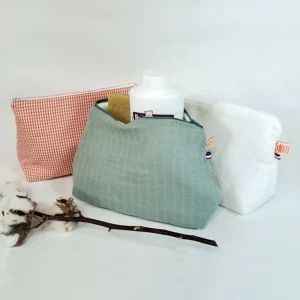 Trousse de toilette en Coton Bio - divers coloris